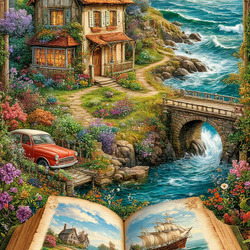 Пазл: Волшебная книга странствий