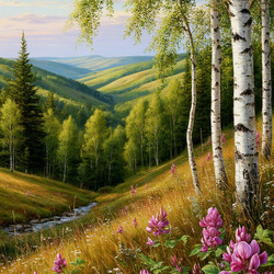 Пазл: Летний пейзаж