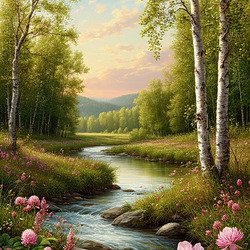 Пазл: Летний пейзаж