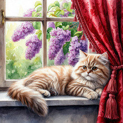 Пазл: За окном цветет сирень