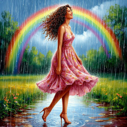 Пазл: Летний дождь