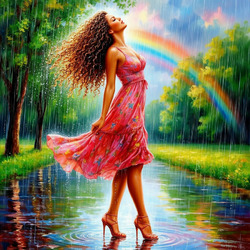 Пазл: Летний дождь