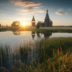 Пазл: Лучи восходящего солнца