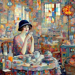 Пазл: В кафе 