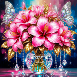 Пазл: Арт с букетом цветов