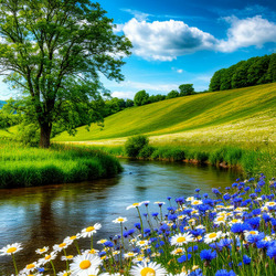 Пазл: Летний пейзаж