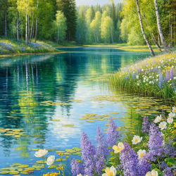 Пазл: Летний пейзаж