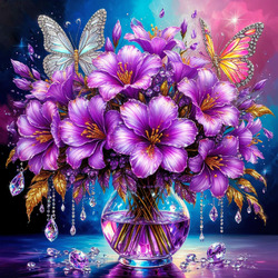 Пазл: Сиреневый букет