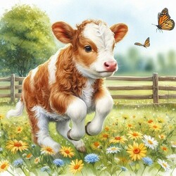 Пазл: Телёнок