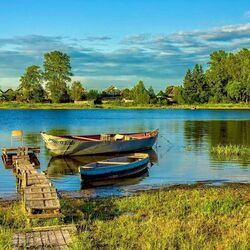 Пазл: Речная деревня