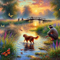 Пазл: Шумная рыбалка