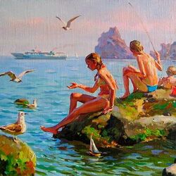 Пазл: Рыбачки. Симеиз