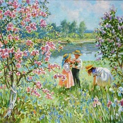 Пазл: Дети в саду