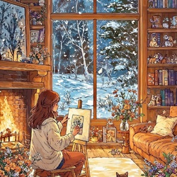 Пазл: Уютная иллюстрация 