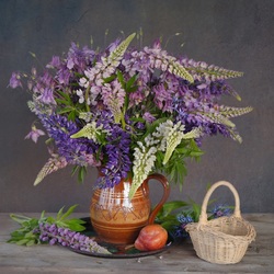 Пазл: Люпины 