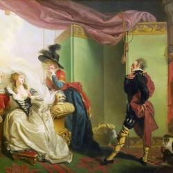 Пазл: Мальволио перед Оливией