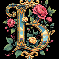 Пазл: Декоративная буква 