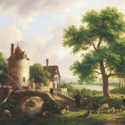 Пазл: Водяная мельница