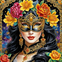 Пазл: Венецианская маска