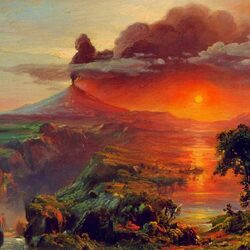 Пазл: Извержение вулкана