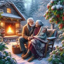 Пазл: Бабушка и дедушка