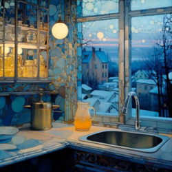 Пазл: Зимний вечер