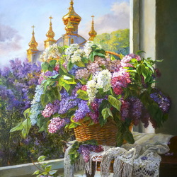 Пазл: Монастырская сирень 