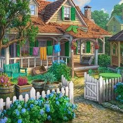 Пазл: Маленький коттедж