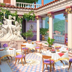 Пазл: Кафе на террасе