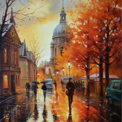 Пазл: В городе осень