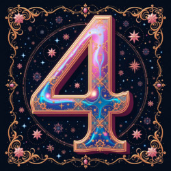 Пазл: Цифра четыре
