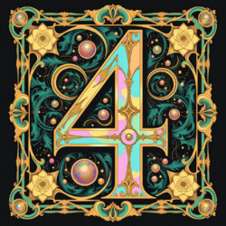 Пазл: Цифра четыре