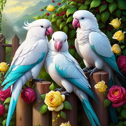 Пазл: Попугаи