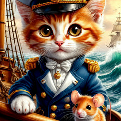 Пазл: Капитан Мур-Мяо