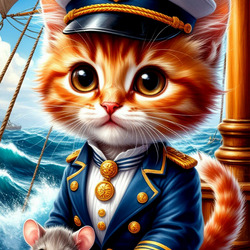 Пазл: Капитан Мур-Мяо