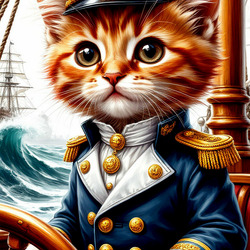 Пазл: Капитан Мур-Мяо