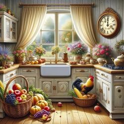 Пазл: Деревенская кухонька