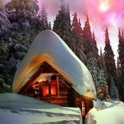 Пазл: Уютно светит банька