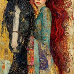 Пазл: Черный конь