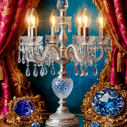 Пазл: Канделябр и драгоценности