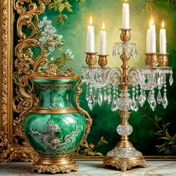 Пазл: Канделябр и китайская ваза