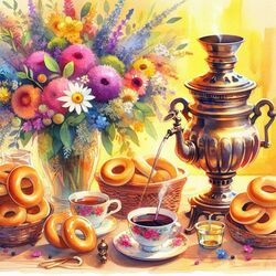 Пазл: Чай из самовара