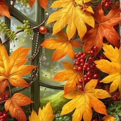 Пазл: Осенние листья