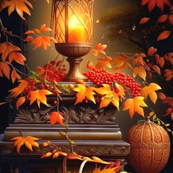 Пазл: Осенняя свеча