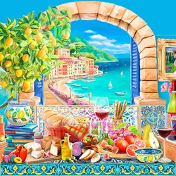 Пазл: Летний вид на арку