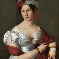 Пазл: Дама в белом шелковом платье 