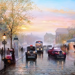 Пазл: Старая Прага после дождя