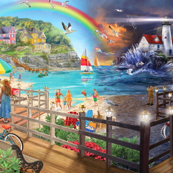 Пазл: Прогулка по берегу 