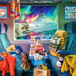 Пазл: Путешествие на поезде по Исландии 