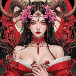 Пазл: Девушка дракон